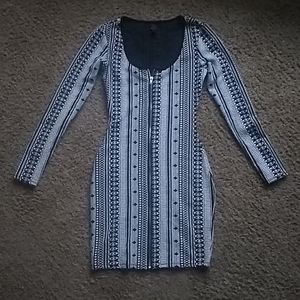 Bongo black and white pattern dress size  Small.